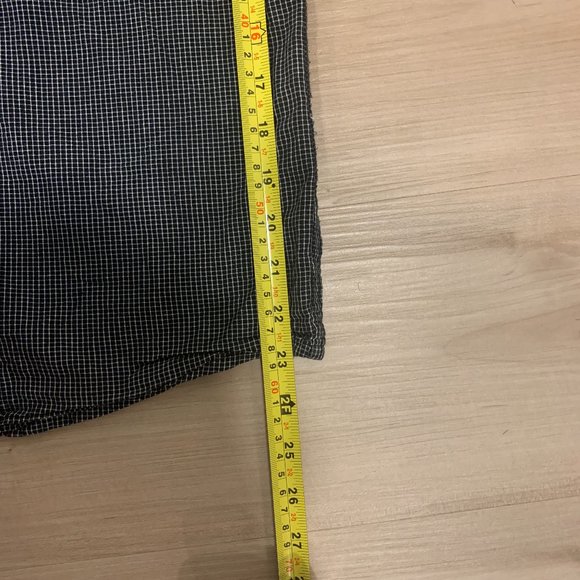 Vintage JNCO Men's size Small black checkered long sleeve button up shirt - Picture 8 of 9